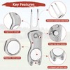 TIXIPEM Golf Divot Repair Tool- Switch Foldable Divot Tool Rack