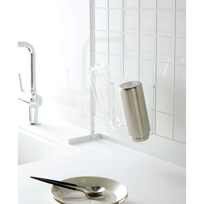 Yamazaki Kitchen Rack, Horizontal Stove Rack, Freestanding Mesh Panel for