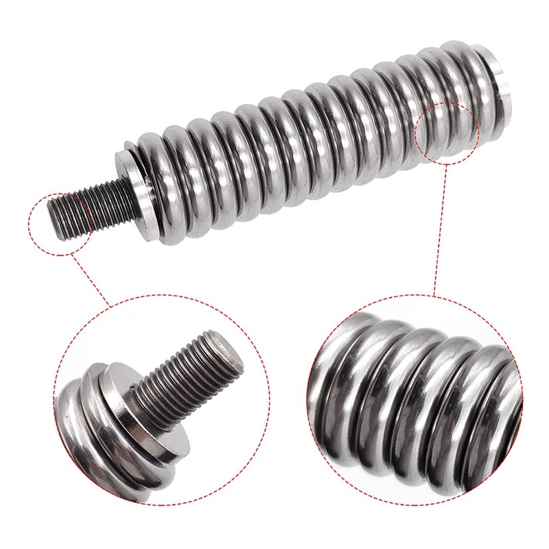 Antenna Spring Mount Silver Shockproof Protective Signal Reception Improvement Flexibility