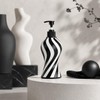 Black and White Zebra Stripe Soap Dispenser, Modern Refillable Hand