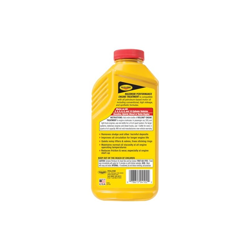 Rislone 4102 Xtreme LUBE® Maximum Performance Engine Treatment, 16.9 oz,