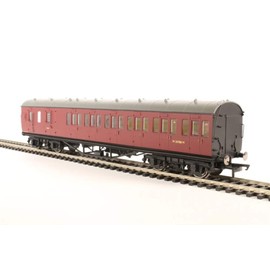 Hornby R4691A Non-Corridor 57' Third Class Brake Coach BR Maroon, Multi-Color