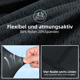 SPEEDCYC Men's Cycling Shorts Padded Cycling Shorts Men's 2 Pockets Cycling Shorts Breathable with Non-Slip Leg Grippers UPF 50+, black, S