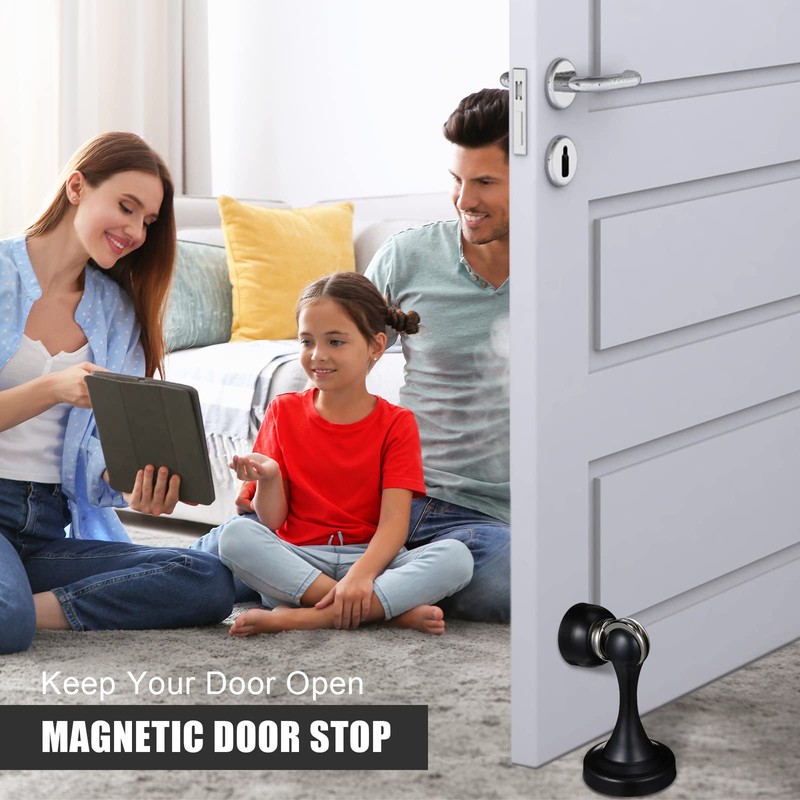 16 Pcs Magnetic Door Stoppers Stainless Steel Door Stops Magnetic