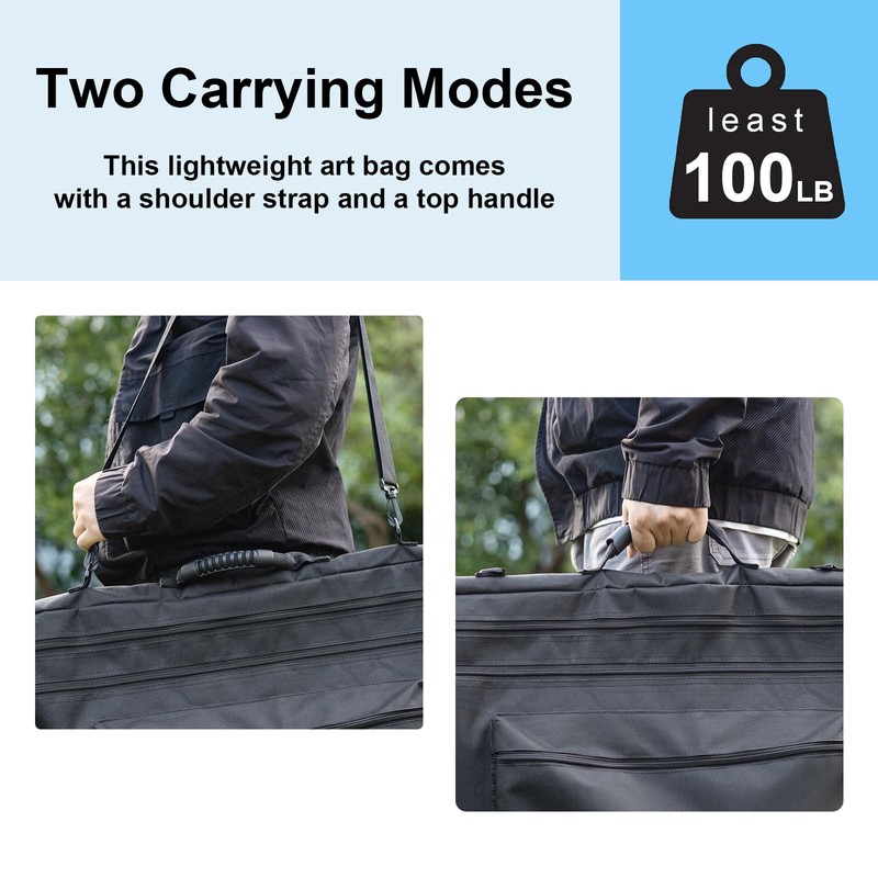 JJRING 18x24 Art Portfolio Tote Bag - Large Carrying Storage