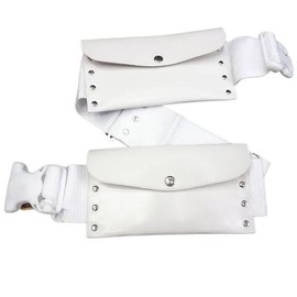Ihram Belt for Hajj & Umrah - Adjustable Pilgrim Waist Ehram Belt with Secure Pockets for Money & Essentials - Lightweight, Comfortable Omrah Ahram Belt, White, Ihram Belt