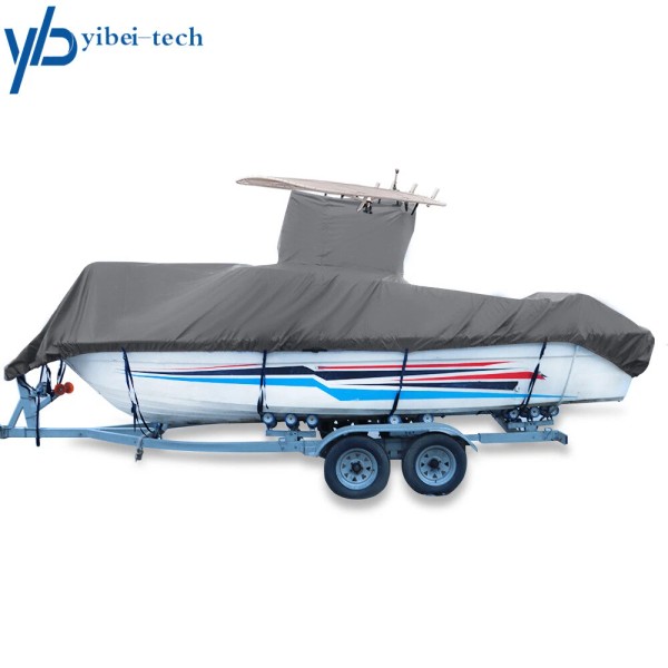 yibei-tech Grey Boat Cover 20-22ft For Center Console Boats With