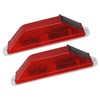 2 PCS Solar Warning Light 200mAh Light Control Waterproof Barricade