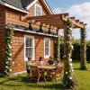 AXWHYS 3 Pcs 2"x 4" Roof Riser Brackets for Pergola(Actual