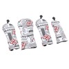 4Pcs UK Flag Print Golf Club Head Cover PU Golf