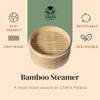 Chef's Palace Bamboo Steamer Basket | 10 Inch 2 Tier
