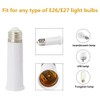 E26 Socket Extender,12CM/4.72 Inch Socket Extension Adapter,Lamp Holder Adapter (4
