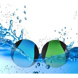 MAKFORT Water Ball for Pool and Sea Water Feature for Teens, Adults, Family and Friends (Blue+Green)