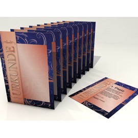 Bronze 10 Sheets of Motif Paper for Documents, Certificates Etc., 190 GSM Exactly As Seen In The Image