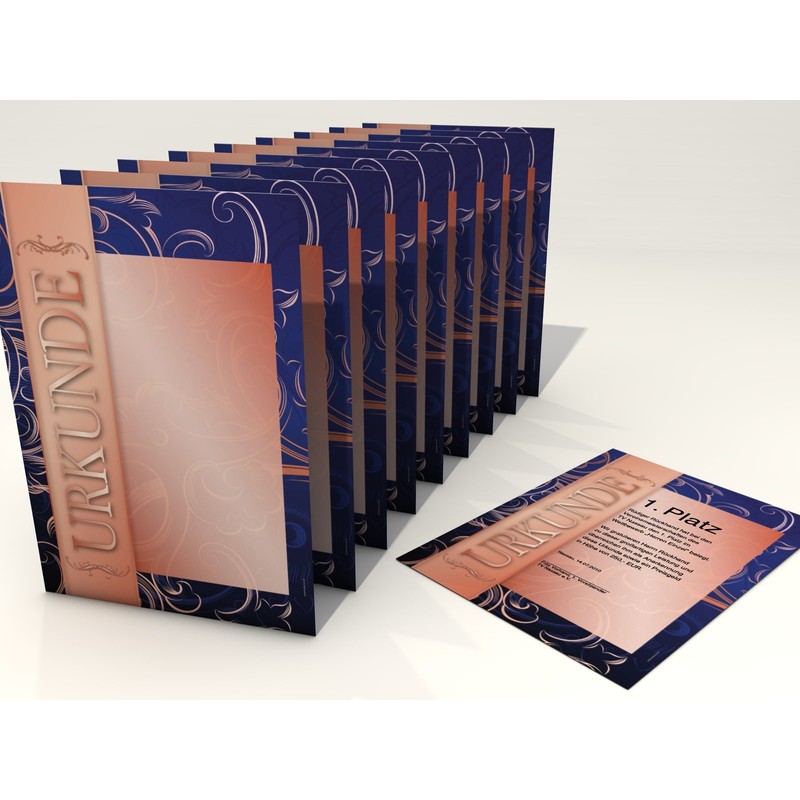 Bronze 10 Sheets of Motif Paper for Documents, Certificates Etc.,