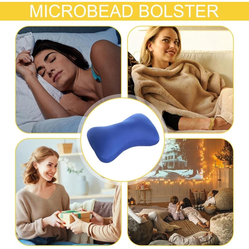 Almohada Cervical de Microperlas - Almohada de Viaje con Microesferas,Cojín