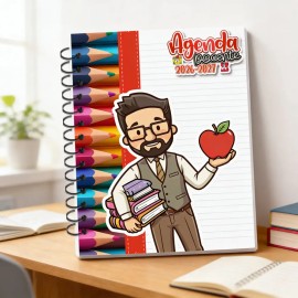 Agenda Maestro Personalizable 2026 Colores