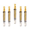 NUIBBYED 5-Piece Center Drill Set, Titanium Plated Guide Drill, Compatible