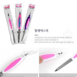 Random Cuticle Remover, Nail Grooming Tool, Nail File 1p / 랜덤 큐티클제거기 손톱정리도구 손질 밀대야스리 1p