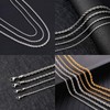 OSTAN Men's / Women's Necklace Stainless Steel Twisted Chain Width