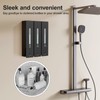 Shampoo and Conditioner Dispenser - Wall-Mounted 3-Chamber Shower Soap Dispenser,