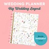 Happy Planner Blooming Romance Disc-Bound 12-Month Undated Wedding Planner, Big