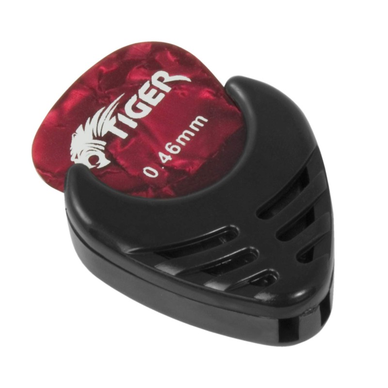 Tiger Guitar Pick Holder - Hold up to 8 Plectrums