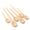 6 Piece Wooden Cooking Spoon Set Beech Large Small (6