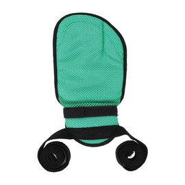 Hand Restraint Glove Soft Breathable Adjustable Universal Prevent Extraction Fixed Glove for Elderly Patient Green