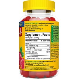 Nature Made B12 Gummies Extra Strength 3000 MCG PER 2 Gummies (160 CT) + Bonus 2 Sugar-Free White Peach Hydration Sticks