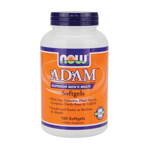 Now Foods Adam Men's Multiple Vitamin - 180 Softgels 3 Pack