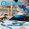 Onader Navy Blue Kitchen Utensils Set, Silicone Cooking Utensils Set
