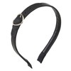 Metal Buckle Leather Headpiece Leather Buckle Headband Punk Headband PU