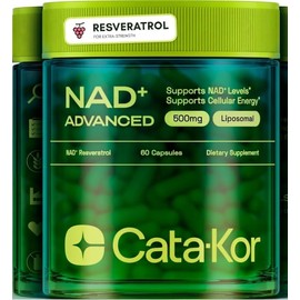 NAD suplemento 60 Cápsulas 500 mg de Nad Resveratrol para Energía y Vitalidad