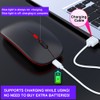 Wireless Mouse 2.4G Rechargeable USB Wireless Gaming Mouse with LED