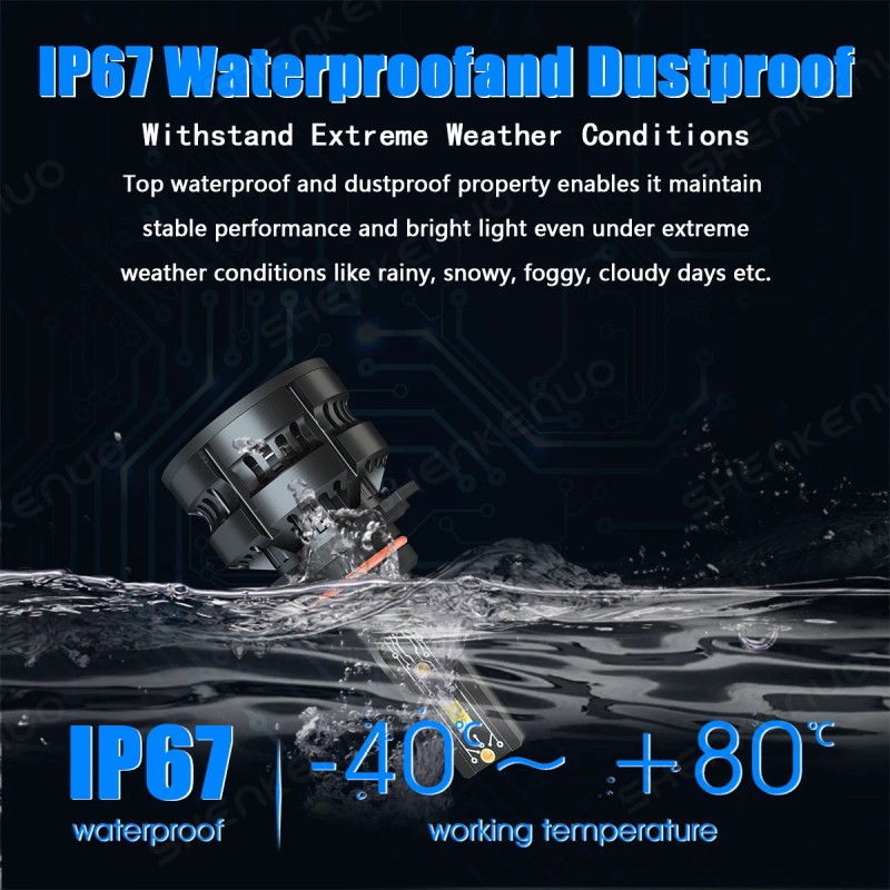 Shenkenuo 9005 HB3 LED Headlight CSP Bulbs Conversion Kit 6000K