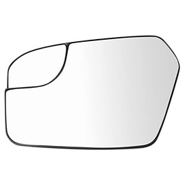 TRQ Left Mirror Glass Compatible with 2011-2012 Ford Fusion