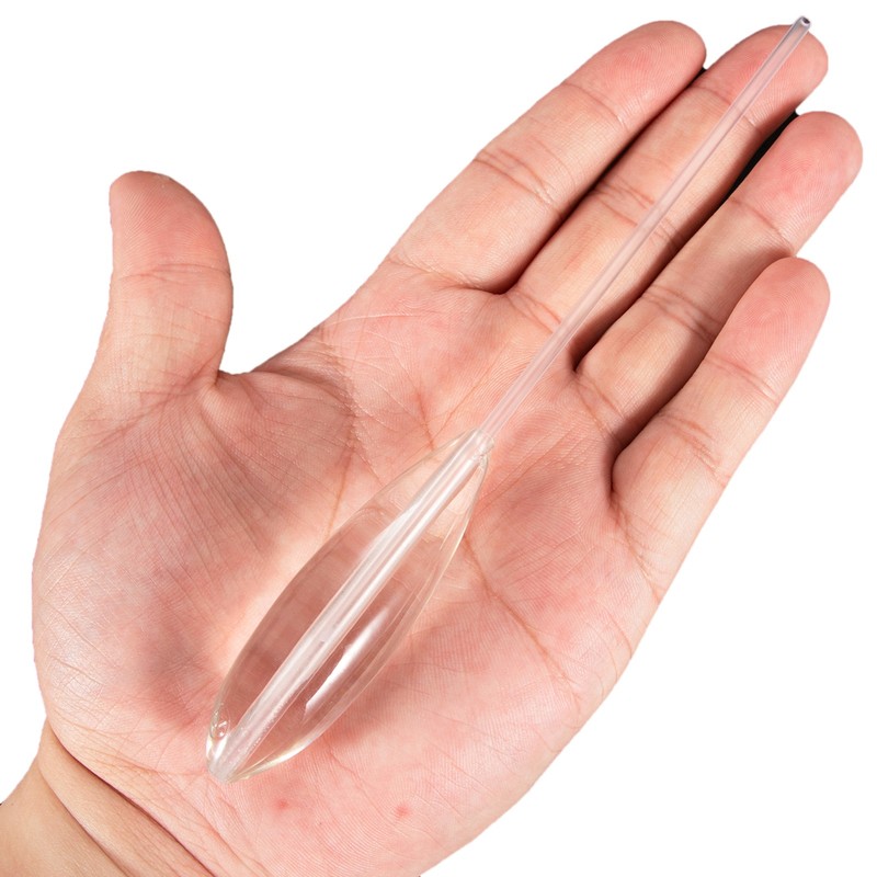 5pcs Clear Plastic Casting Bombarda Sinking Fly Fishing Spinning Floats