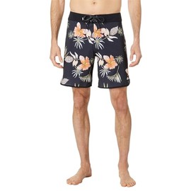 Quiksilver Highlite Scallop 19" Boardshorts Black Tropical Floral 32