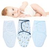 3pcs Baby Swaddle Sleep Sacks Cotton Swaddle Blanket for 0