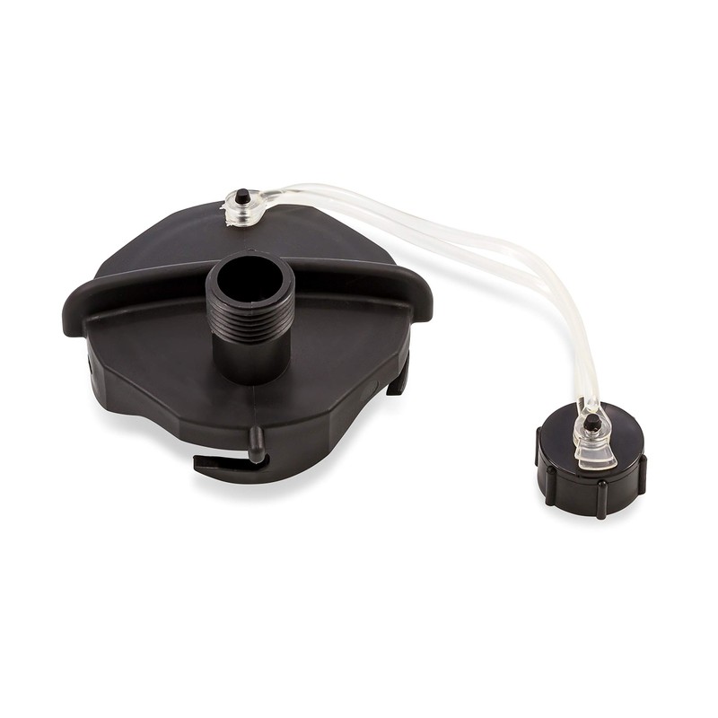 Camco 39463 Sewer Cap With Hose Connect, Black, 3/4"