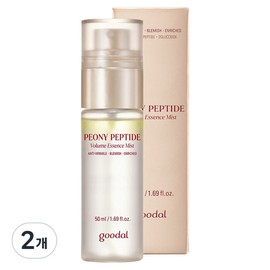 Goodal Peony Peptide Wrinkle Trace Essence Mist, 50ml, 2 pcs / 구달 피오니 펩타이드 주름 흔적 에센스 미스트, 50ml, 2개