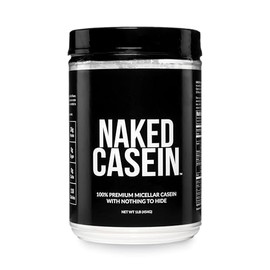 NAKED Casein - 1Lb Micellar Casein Protein - Bulk, Zero Carb, NSF Certified, GMO-Free, Gluten Free, Soy Free, Preservative Free - Stimulate Muscle Gro