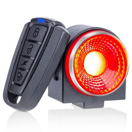 ONVIAN Bicycle Smart Tail Light, Anti-Theft Alarm, Motorcycle, Vibration Sensor, Security Alight, Brake Sensor, Safety Light, USB Charging, 115db, IP65 Waterproof, High Brightness COB, Night Running (A8)