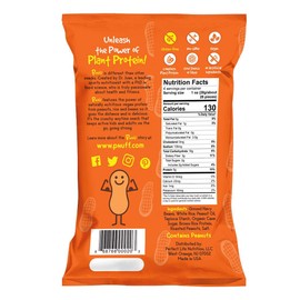 P-nuff Crunch Baked Peanut Puffs - Healthy, Low Carb Peanut Butter Puffs, Complete Vegan Protein, Low FODMAP, Gut-Friendly, Gluten Free - Variety Pack, 4oz Bag (Pack of 15)