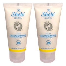 Crema Desodorante Para Pies Shelo Nabel® 60ml. 2 Pzas