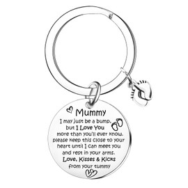 Nfyxcaz Mummy To Be Gifts New Mum Keyring For Women Mother‘s Day Gifts Mummy To Be Keyring For Wife From Husband First Time Mum Gifts Pregnancy Gifts For Mum