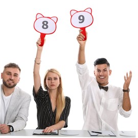 SHOWERORO Handheld Whiteboard Set 2pcs Blank Scoreboards Dry Erase Small Whiteboards for Auctions Games