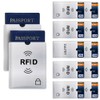 RFID Blocking Sleeves, Set of 10 Credit Card Holders &