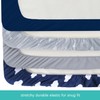 Travel Cot Sheets 95x65cm Fitted, 4 Pack Ultra Soft &